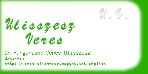 ulisszesz veres business card
